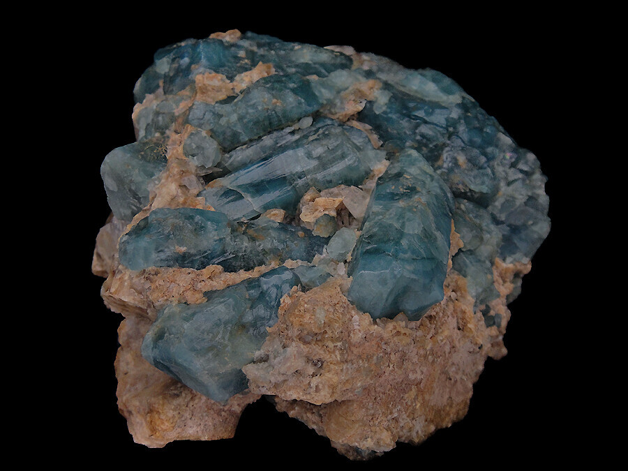 Fluorapatite blue
